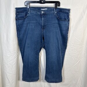 Womens Levi's 311 Shaping Skinny Jean Capris. Size‎ 24W Blue. 21" Inseam.